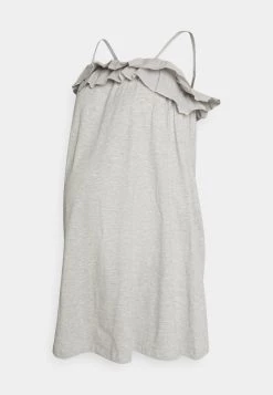 ONLY MATERNITY Donna OLMESSA DRESS - Vestito Di Maglina - Light Grey Melange