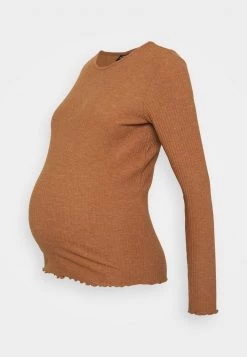 ONLY MATERNITY Donna OLMNELLA - Maglietta A Manica Lunga - Caramel Café -Negozio al dettaglio ONLY MATERNITY a29c9ec84c744fa3b936ce5b476866bf