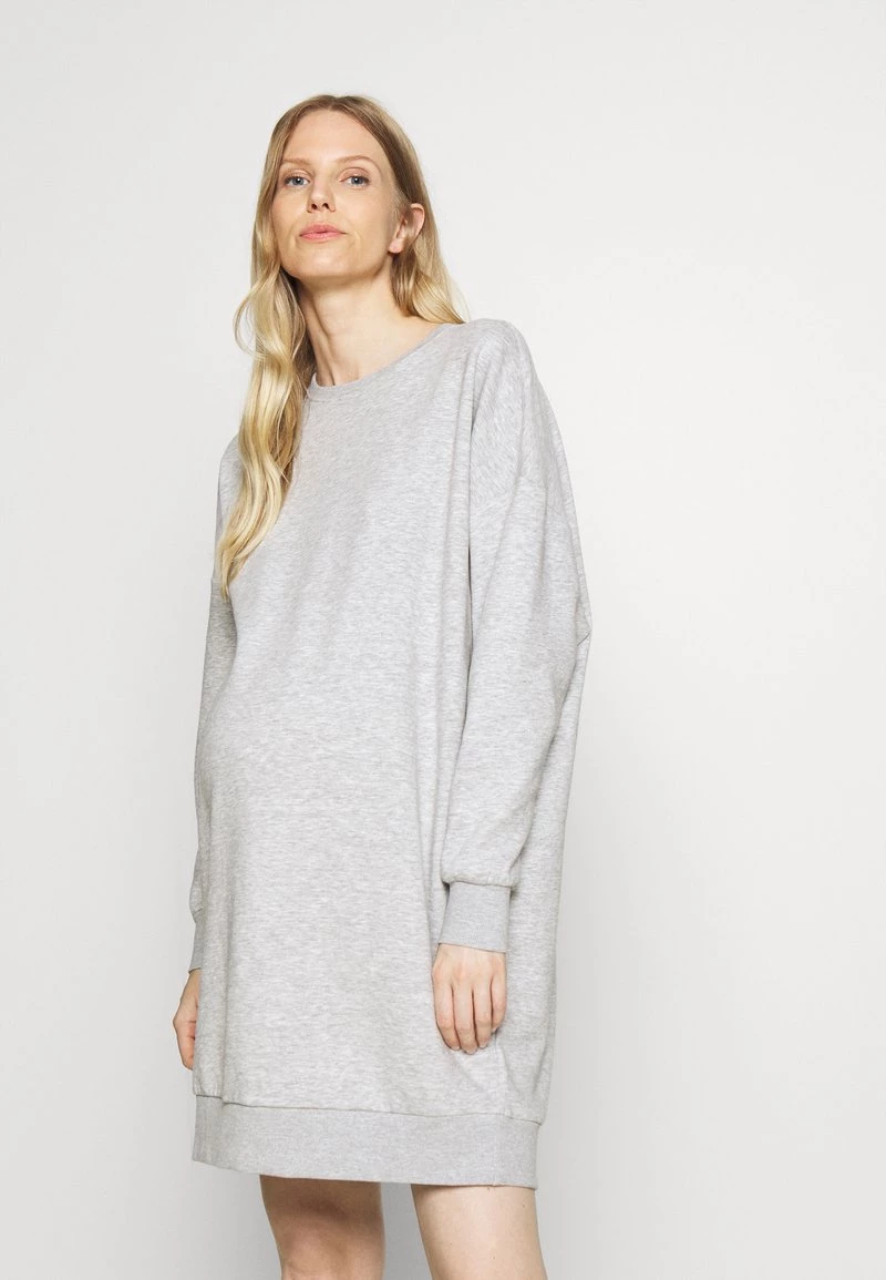 ONLY MATERNITY Donna OLMWERA LIFE DRESS - Vestito Estivo - Light Grey Melange 3 ONLY MATERNITY Donna OLMWERA LIFE DRESS - Vestito Estivo - Light Grey Melange
