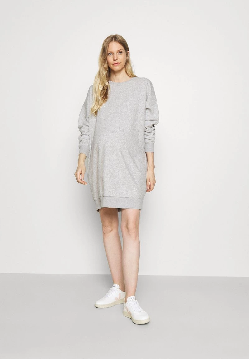 ONLY MATERNITY Donna OLMWERA LIFE DRESS - Vestito Estivo - Light Grey Melange 4 ONLY MATERNITY Donna OLMWERA LIFE DRESS - Vestito Estivo - Light Grey Melange - immagine 2