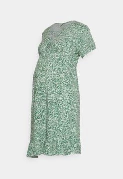 ONLY MATERNITY Donna OLMALINA DRESS - Vestito Estivo - Verdant Green