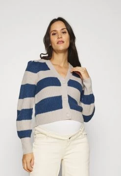 ONLY MATERNITY Donna OLMNICA PUFF - Cardigan - Pumice Stone