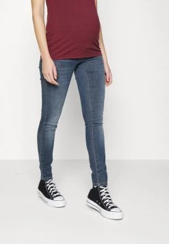 ONLY MATERNITY Donna OLMWAUW LIFE - Jeans Skinny Fit - Blue Black Denim