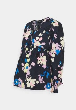 ONLY MATERNITY Donna OLMZOZO WRAP - Camicetta - Blue Graphite