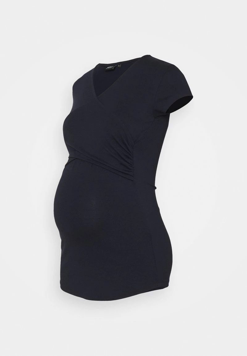 ONLY MATERNITY Donna OLMLISA MATERNITY WRAP - T-shirt Basic - Night Sky 3 ONLY MATERNITY Donna OLMLISA MATERNITY WRAP - T-shirt Basic - Night Sky