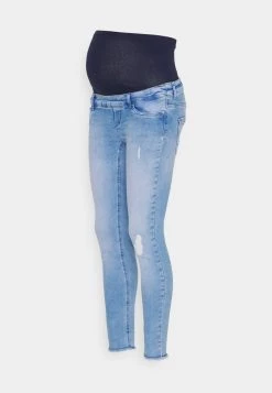 ONLY MATERNITY Donna OLMBLUSH LIFE RAW - Jeans Slim Fit - Light Blue Denim -Negozio al dettaglio ONLY MATERNITY b4936c52028c4113ac6e4243ae8dc952