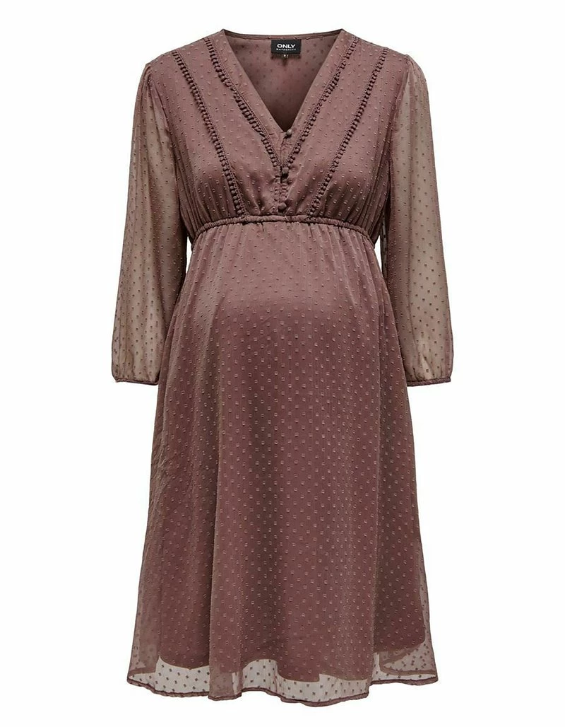 ONLY MATERNITY Donna MAMA - Vestito Estivo - Rose Taupe 6 ONLY MATERNITY Donna MAMA - Vestito Estivo - Rose Taupe - immagine 4