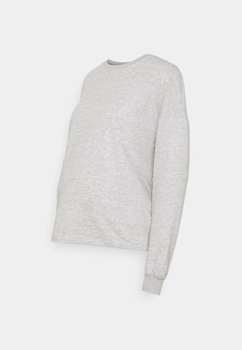 ONLY MATERNITY Donna OLMBLESS LIFE O NECK CROPPED - Felpa - Light Grey Melange 6 ONLY MATERNITY Donna OLMBLESS LIFE O NECK CROPPED - Felpa - Light Grey Melange - immagine 4