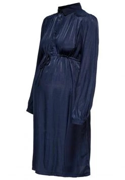ONLY MATERNITY Donna LANGARM - Abito A Camicia - Evening Blue