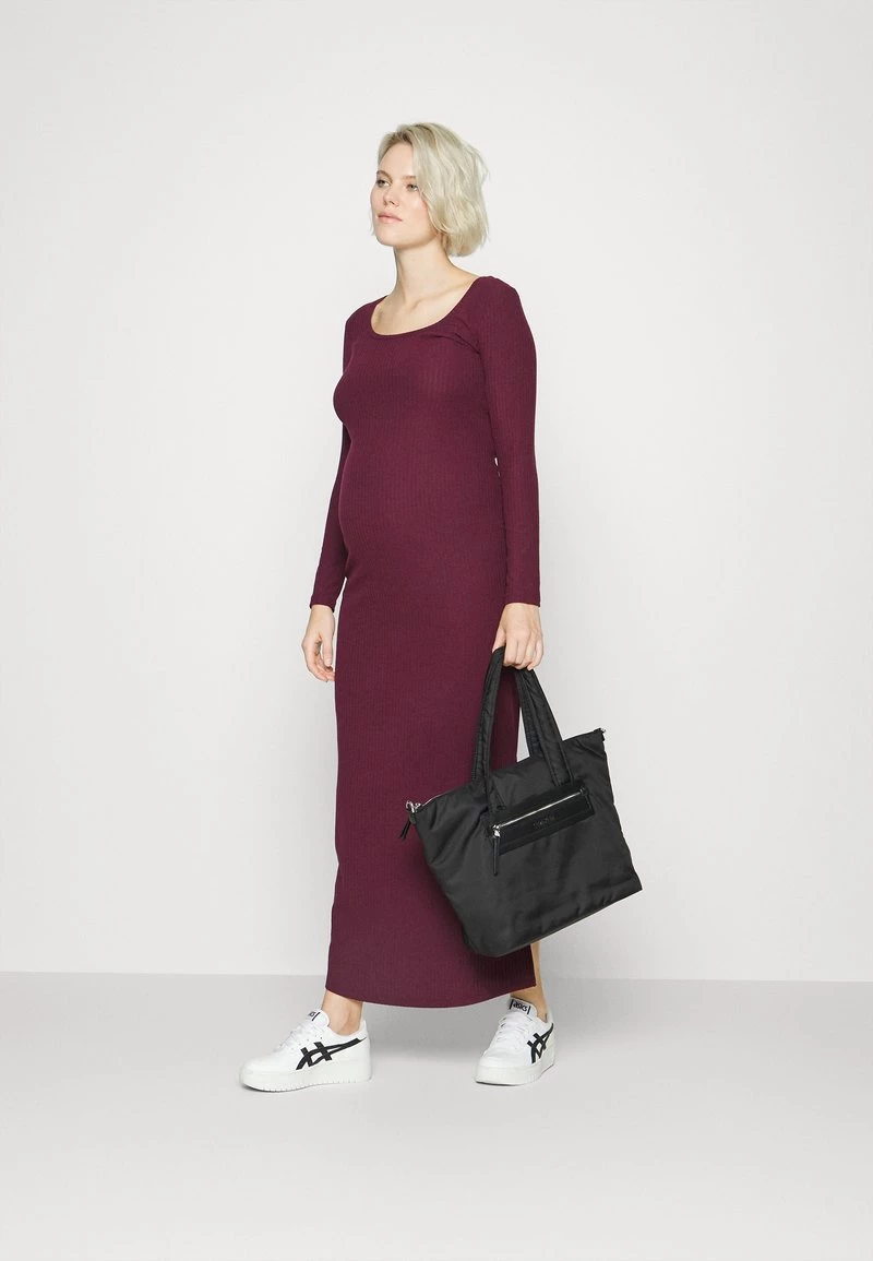 ONLY MATERNITY Donna OLMNELLA LONG DRESS - Vestito Di Maglina - Winetasting 4 ONLY MATERNITY Donna OLMNELLA LONG DRESS - Vestito Di Maglina - Winetasting - immagine 2