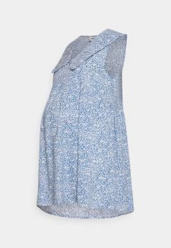 ONLY MATERNITY Donna OLMALINA COLLAR SHORT DRESS - Vestito Di Maglina - Regatta