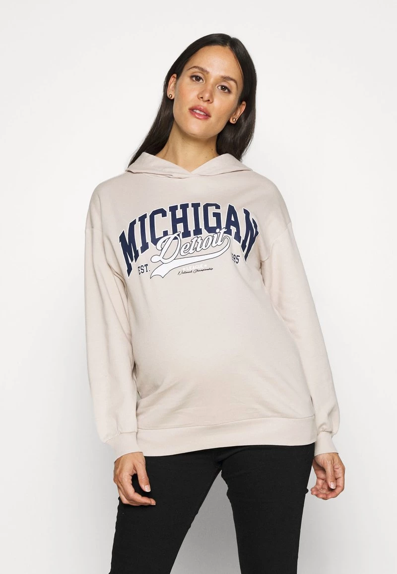 ONLY MATERNITY Donna OLMDREAMER LIFE OVERSIZED HOOD - Felpa Con Cappuccio - Pumice Stone 3 ONLY MATERNITY Donna OLMDREAMER LIFE OVERSIZED HOOD - Felpa Con Cappuccio - Pumice Stone