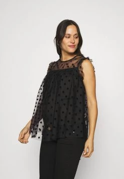 ONLY MATERNITY Donna OLMELEANOR - Top - Black