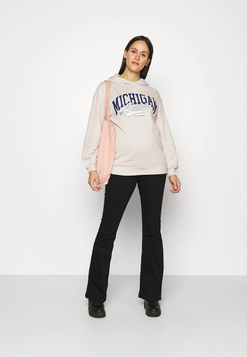 ONLY MATERNITY Donna OLMDREAMER LIFE OVERSIZED HOOD - Felpa Con Cappuccio - Pumice Stone 4 ONLY MATERNITY Donna OLMDREAMER LIFE OVERSIZED HOOD - Felpa Con Cappuccio - Pumice Stone - immagine 2