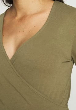 ONLY MATERNITY Donna OLMJOY LIFE WRAP - Maglietta A Manica Lunga - Dusky Green -Negozio al dettaglio ONLY MATERNITY d14f2ef96693446394e63f7bf08b5eb6