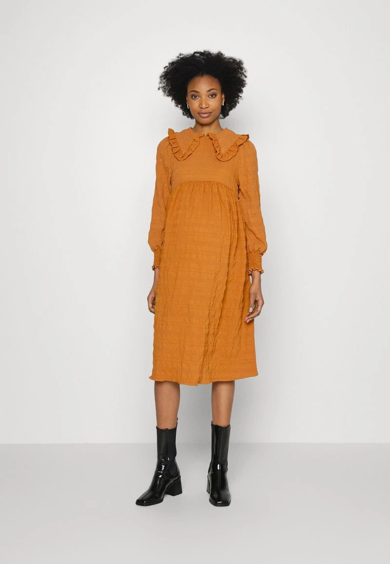 ONLY MATERNITY Donna OLMPOWER COLLAR DRESS - Vestito Estivo - Lion 3 ONLY MATERNITY Donna OLMPOWER COLLAR DRESS - Vestito Estivo - Lion