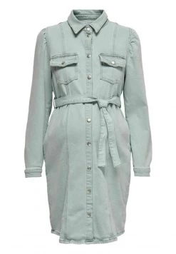 ONLY MATERNITY Donna Vestito Di Jeans - Light Blue Denim