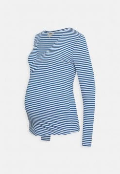 ONLY MATERNITY Donna OLMCINDY WRAP - Maglione - Strong Blue