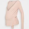 ONLY MATERNITY Donna OLMNELLA WRAP - Maglietta A Manica Lunga - Rose Smoke -Negozio al dettaglio ONLY MATERNITY df4f9fadce4448b6a605344295954737