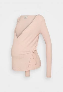 ONLY MATERNITY Donna OLMNELLA WRAP - Maglietta A Manica Lunga - Rose Smoke