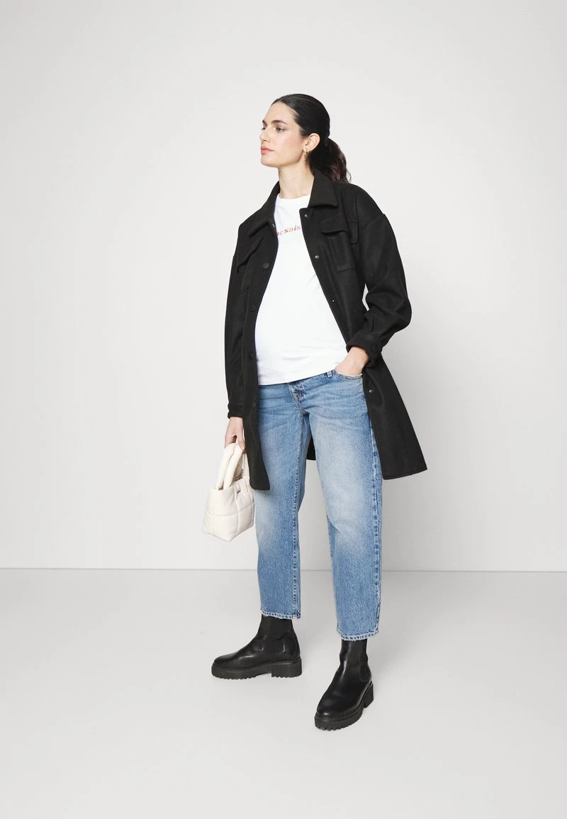 ONLY MATERNITY Donna OLMDAWN SHACKET - Cappotto Classico - Black 4 ONLY MATERNITY Donna OLMDAWN SHACKET - Cappotto Classico - Black - immagine 2