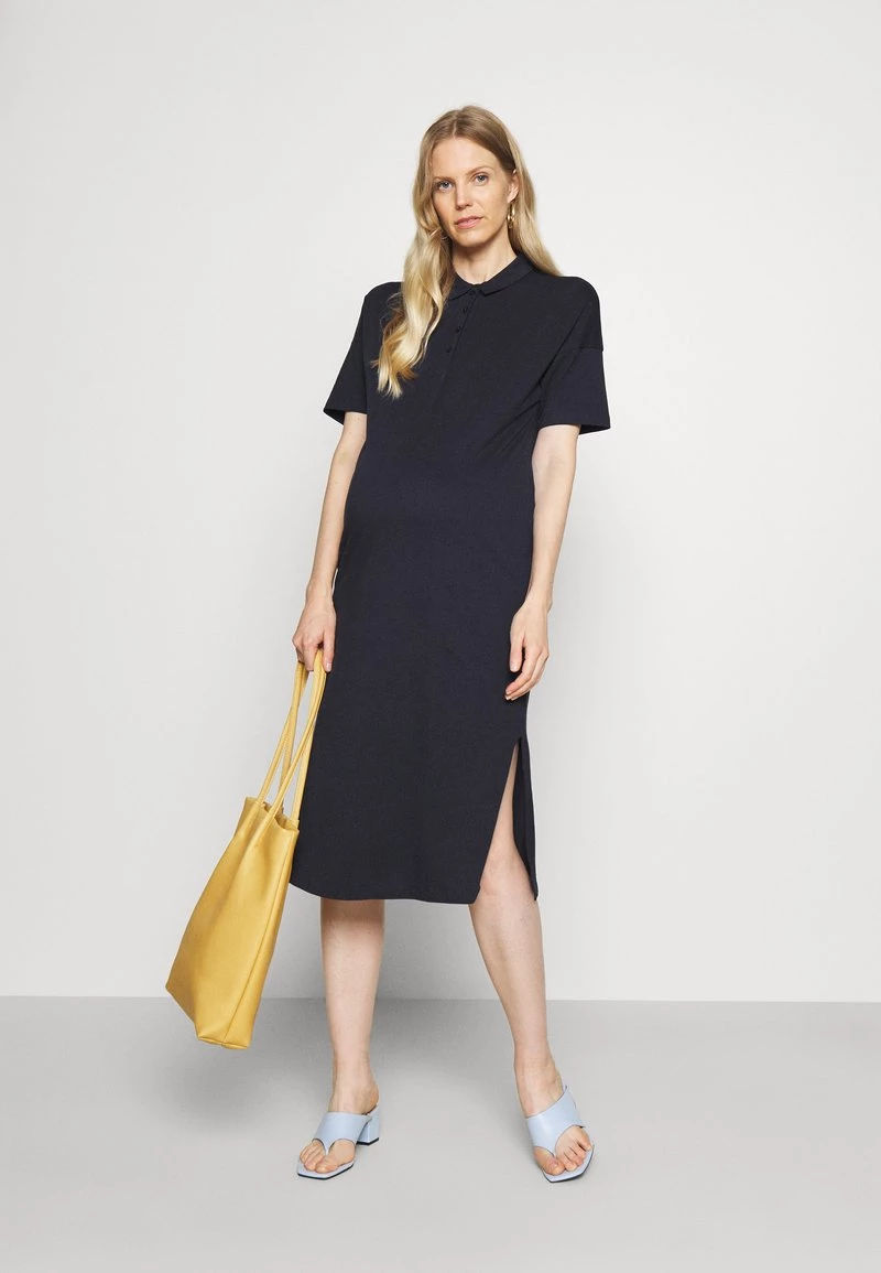 ONLY MATERNITY Donna OLMJENA LIFE POLO DRESS - Vestito Di Maglina - Night Sky 4 ONLY MATERNITY Donna OLMJENA LIFE POLO DRESS - Vestito Di Maglina - Night Sky - immagine 2