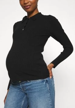 ONLY MATERNITY Donna OLMSARAH POLO - Maglione - Black -Negozio al dettaglio ONLY MATERNITY eac52c9eab654f4fb616c9b89d511286