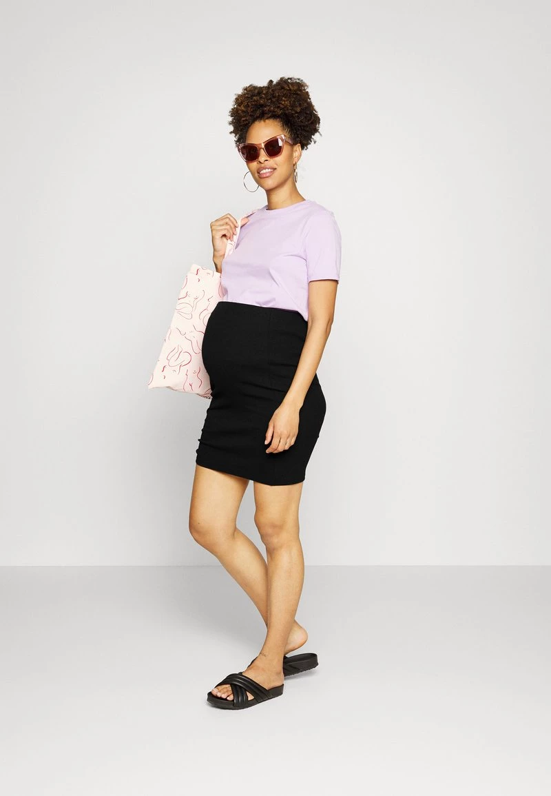 ONLY MATERNITY Donna OLMNESSA RUCHING SKIRT - Minigonna - Black 4 ONLY MATERNITY Donna OLMNESSA RUCHING SKIRT - Minigonna - Black - immagine 2