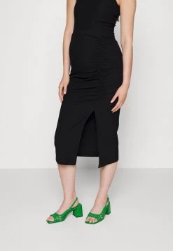 ONLY MATERNITY Donna OLMNELLA SLIT SKIRT - Gonna A Tubino - Black