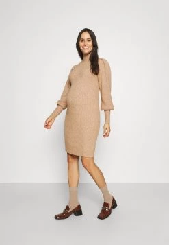 ONLY MATERNITY Donna OLMKATIA DRESS - Abito In Maglia - Beige