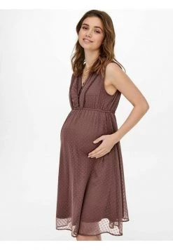 ONLY MATERNITY Donna MAMA GEPUNKTET - Vestito Di Maglina - Rose Taupe -Negozio al dettaglio ONLY MATERNITY f796be6205ef4703bcc5920ded813644