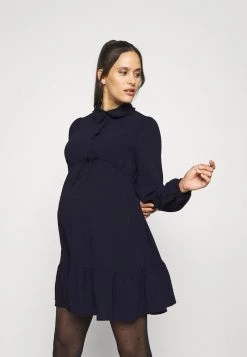 ONLY MATERNITY Donna OLMLIA SHORT DRESS - Abito A Camicia - Evening Blue