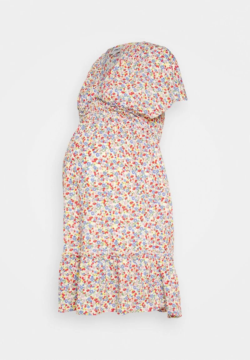 ONLY MATERNITY Donna OLMPELLA DEEP V NECK DRESS - Vestito Di Maglina - Cloud Dancer 3 ONLY MATERNITY Donna OLMPELLA DEEP V NECK DRESS - Vestito Di Maglina - Cloud Dancer