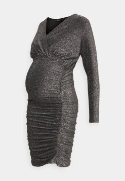 ONLY MATERNITY Donna OLMDARLING WRAP GLITTER DRESS - Vestito Estivo - Black -Negozio al dettaglio ONLY MATERNITY fcef83efe748461498bb3086ebc8b78e