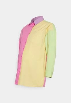 ONLY MATERNITY Donna OLMVIOLA LONG SHIRT - Camicetta - Straw